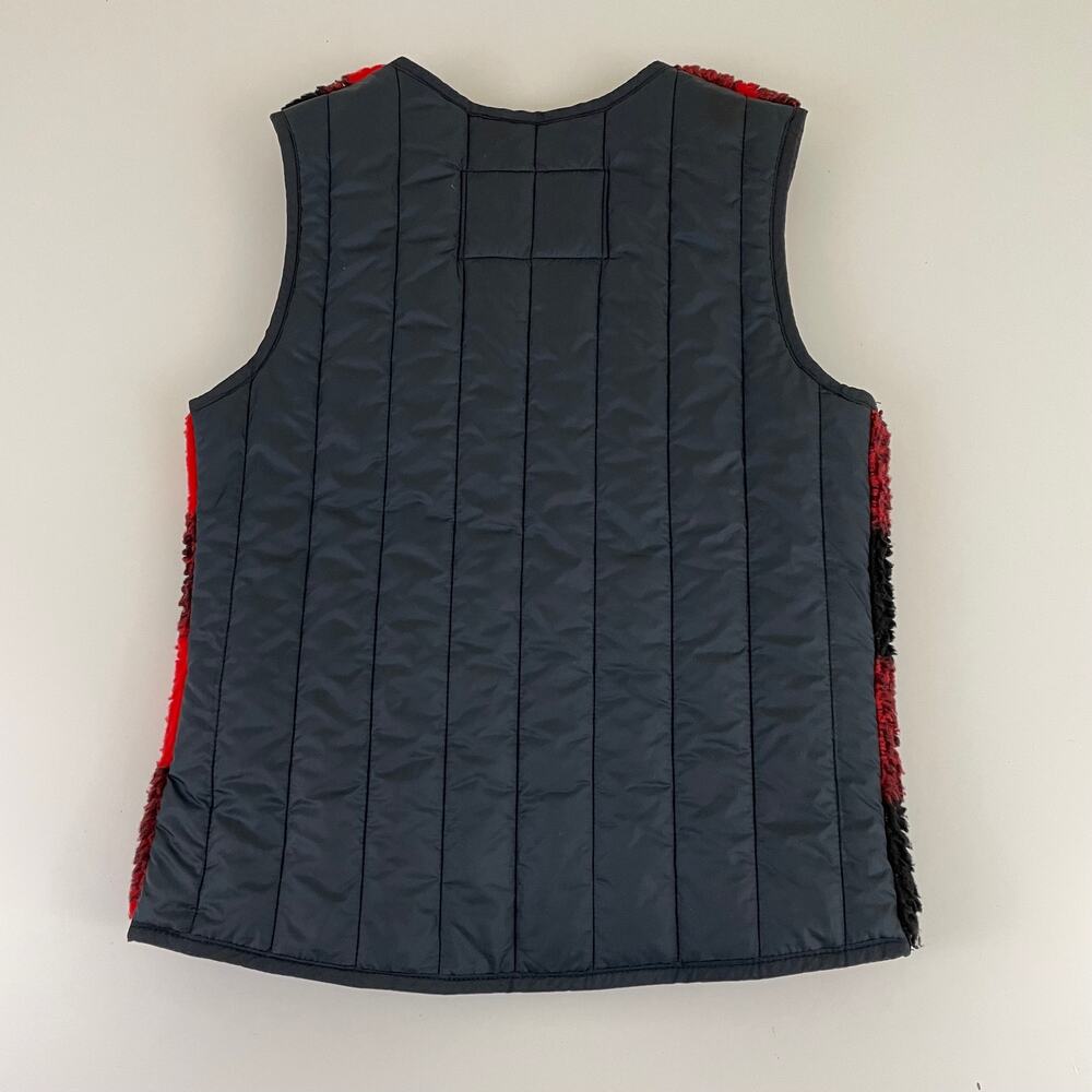 Obermeyer Vest Kid's Size 6 Red Black Plaid Sherpa Full Zip Outdoor Ski Children - Picture 2 of 9